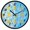 Lovely Chicken and Flowers, variant on Dailycode Night Light Wall Clock Glow in The Dark 12 inch Battery Operated Silent Luminous Clocks, Cartoon Chicken with Eggs