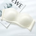 thumbnail image 1 of Sujetador de verano sin costuras, de doble uso, antideslizante, sin tirantes, para mujer, con pequeño escote levantado, transpirable, fino, circunferencia del busto invisible, 1 of 4