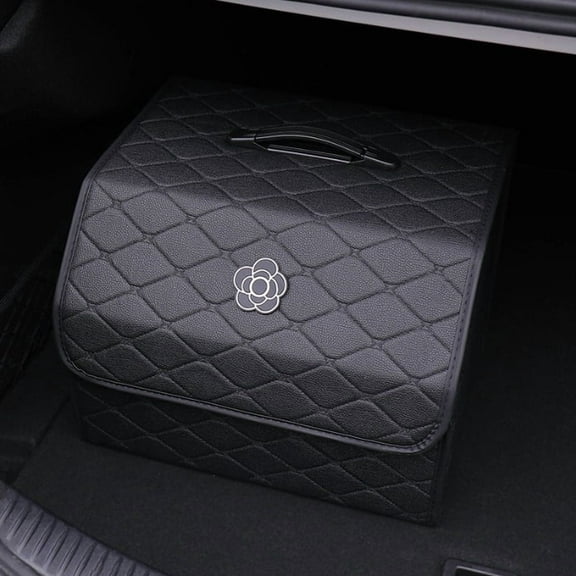 Small Car Trunk Storage Box, Convenient Car Supplies (Black)