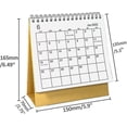 thumbnail image 2 of Calendario de escritorio de pie 2022, calendario mensual de escritorio de pie, encuadernado con alambre, de mesa, simple, 2 of 5