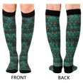 thumbnail image 4 of FORMRS Womens Knee High Socks Casual Long Thick Travel Daily Wear, 2 Pairs, Green Art Abstract Pattern, 4 of 6