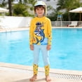 thumbnail image 2 of TBWNWG Boys Long Sleeve Rash Guard Sun Swimwear Set for Kids Surfing Beach and Pool Activities, 2 of 4