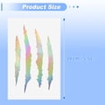 thumbnail image 3 of Unique Bargains Front Fender Arrow Sticker Decoration Motorcycle Warning Reflective Tape Waterproof PET Material Colorful Laser 4 Pcs Motorcycle Fenders 14 cm x 8 cm, 3 of 6