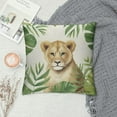 thumbnail image 2 of JRXY  Jungle Animals Throw Pillow Covers Lion Giraffe Sloth Toucan Tropical Outdoor Decorative Pillows Cushion Cases for Couch Sofa Bed Home Decor White, 2 of 5