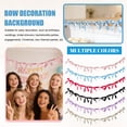 thumbnail image 4 of 62.99in Cloth Bow Ribbon Garland for Wall and Window Decor, Hanging Bowknot Banner for Bedroom Living Room Party Backdrop Decoration, 4 of 4