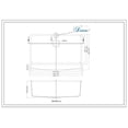 thumbnail image 3 of Dawn® Undermount Single Bowl with Curved Apron Front Sink, 3 of 7
