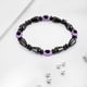 thumbnail image 4 of Pulsera Simple de moda, conjunto de joyería de pulsera de cálculo biliar negro de 4 piezas para mujer, 4 of 5