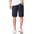 thumbnail image 3 of RICHCOIN Mens Linen Shorts Adjustable Drawstring Elastic Waist Relaxed Fit Summer Outdoor Beach Shorts With Pockets, 3 of 7
