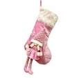 thumbnail image 2 of 17.7" Christmas Stockings Cute Gnome Christmas Stocking 3D Plush Xmas Stocking Christmas Tree Fireplace Decorations Hanging Ornaments for Xmas Holiday Party, 2 of 5