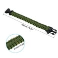 thumbnail image 2 of Pulseras de paracord de supervivencia Uxcell, paquete de 3 pulseras trenzadas con hebilla de plástico, verde militar, 2 of 7