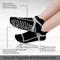 thumbnail image 3 of Non Slip Grip Socks for Men, PUTUO Cotton Pilates Hospital Fitness Sports Socks for Men with Grips, 4 Pairs, Size 13-15, 3 of 8