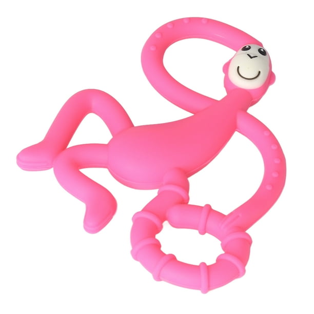 Matchstick Monkey Mini Monkey Teether Pink