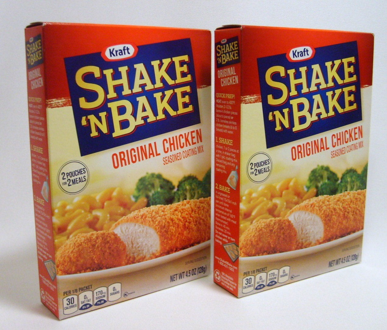 Shake N Bake Original Chicken Seasoned Coating Mix 4.5Oz (2 Boxes)