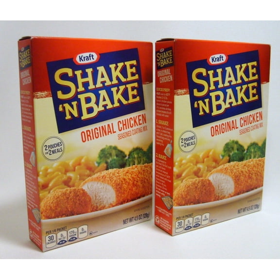 Shake N Bake Original Chicken Seasoned Coating Mix 4.5Oz (2 Boxes)