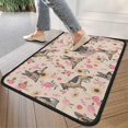 thumbnail image 4 of German Shepherd Dog and Flower Door Rugs,Washable Non Slip Door Mats Indoor,Decorative Door Mats,Entry Mat Indoor for Entrance,Bedroom,Kitchen,Bathroom,30"x17", 4 of 6