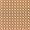 thumbnail image 1 of Ahgly Company Indoor Square Patterned Mahogany Brown Area Rugs, 8' Square, 1 of 6