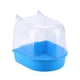 thumbnail image 1 of Baño para loros, 12,5 × 13 × 13,5 cm, baño para pájaros azul, baño para loros para mascotas, accesorios para jaulas de pájaros, espejo de baño, caja de ducha, jaula JM, 1 of 5