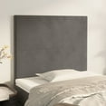 thumbnail image 2 of vidaXL Headboard Dark Gray 39.4"x2"x30.7"/34.6" Velvet, 2 of 77
