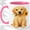 Pink, variant on Golden Retriever Puppy Accent Mug, 11oz Ceramic Coffee Cup for Dog Lovers