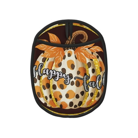 

Tebeau Fall Farmhouse Pumpkins Print Silicone Pot Holders Multi-Purpose Hot Pads for Kitchen Trivets Potholders Oven Mitts for Baking Cooking Hot Dishes Pans Heat Resistant