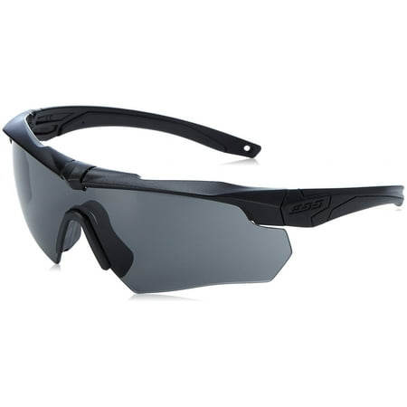 ESS Crossbow Suppressor 2X Eyeshields Safety Glasses, Black w/ Clear & Smoke Len