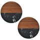 thumbnail image 1 of 2 piezas de almohadillas aislantes, tazas de té y manteles individuales de café, posavasos de cerámica de madera de acacia con mosaico de mármol, 1 of 5