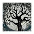 thumbnail image 4 of Acheng Moon Stars Square Tablecloth with Elastic Edge 100% Polyester Fiber 36*36, 4 of 8