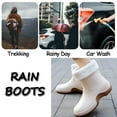 thumbnail image 5 of AUXDIQ Wellington Boots Women Mid-calf Wellies Waterproof Rain Boots Outdoor Garden Shoes, 5 of 6