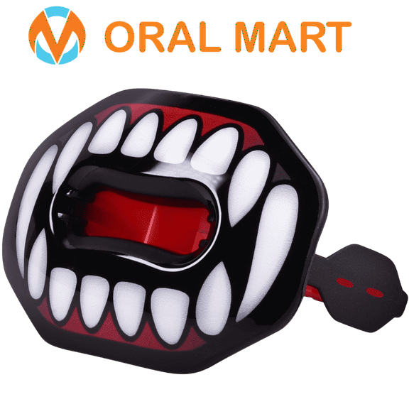 Oral Mart Mouth Guard for Football (Vampire Fangs) Flag Football Mouth Guard Youth - 1 Count