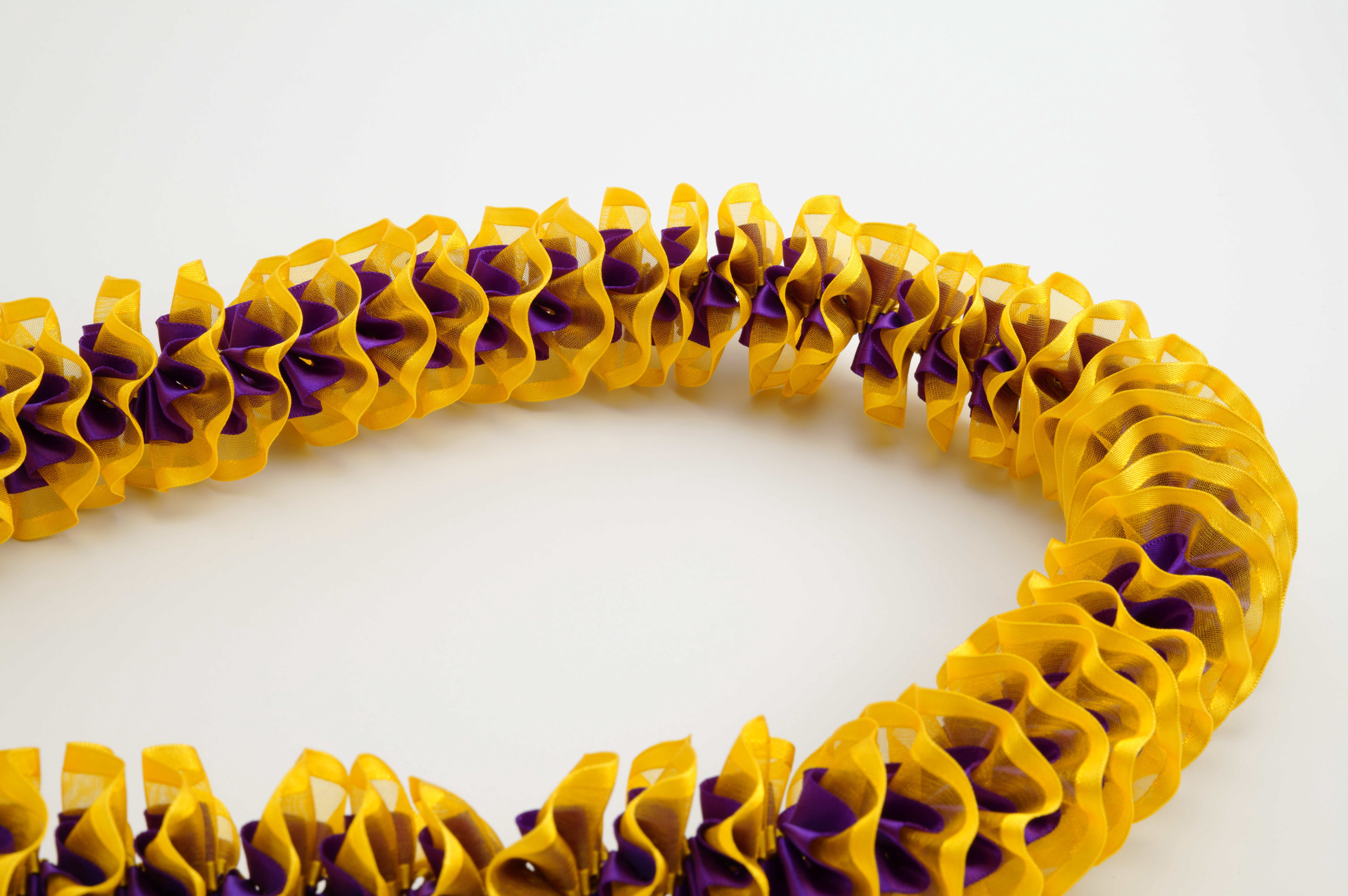 Maxport Corporation Ribbon Lei Purple/lt Gold