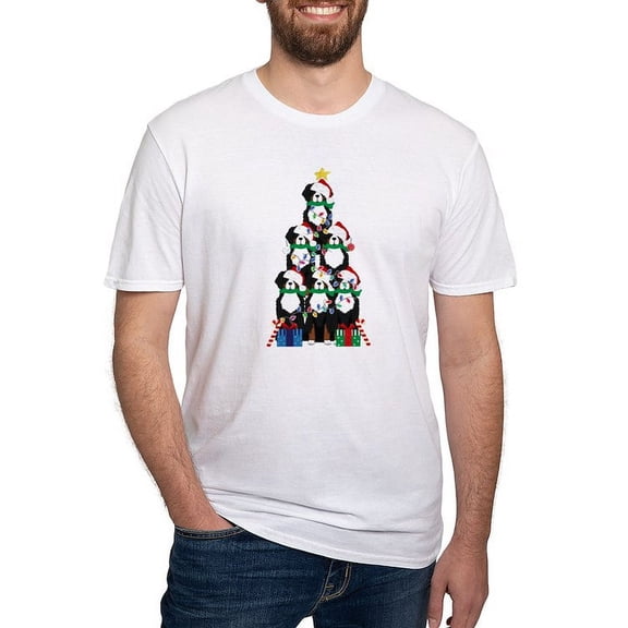 CafePress - Bernese Mt Dog Xmas Tree T Shirt - Fitted T-Shirt, Vintage Fit Soft Cotton Tee