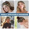 thumbnail image 6 of Jiueut Vintage Sunflower Nurse Button Headband Nursing Headbands with Buttons for Mask Wide Headbands for Girls Non Slip Nurse Headband for Women Nurse Headbands Thin, 6 of 7