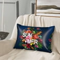 thumbnail image 3 of Easygdp Summer Birds and Flowers Pillowcase 20×30 inches, Throw Pillowcase with Invisible Zipper for Bedroom, Sofa, Office, 3 of 8