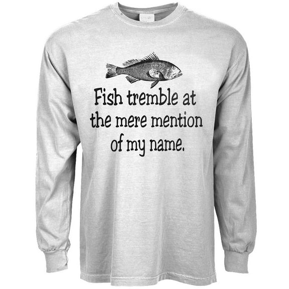 Funny Fishing T-shirt Long Sleeve Mens