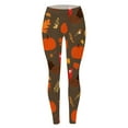 thumbnail image 5 of XJDJHC Womens Thanksgiving Leggings 2024 Turkey Pumpkin Wheat Printed High Waisted Tummy Control Soft Stretchy Yoga Pants, 5 of 5