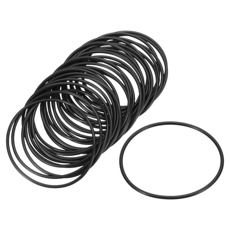 Uxcell 30Pcs AS-032 O-Rings, Nitrile Rubber O-Rings 1-7/8" ID 2" OD 1/16" Width for Faucet Plumbing Machine Sealing Automotive Repair, Tail Cap Assembly, 70 Durometer, Black