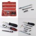 thumbnail image 2 of US 46 Pieces 1/4 " Drive Socket Ratchet Wrench Bit Bits Repair Tools Kit Auto, 2 of 9