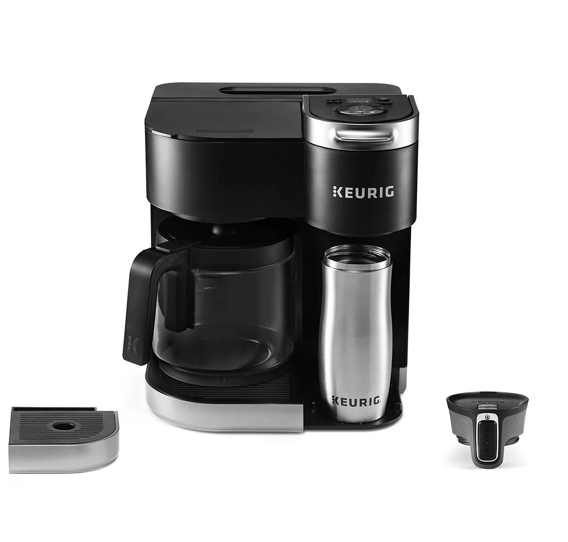 からのお Keurig KDuo Coffee Maker， Single Serve KCup Pod and 12 Cup