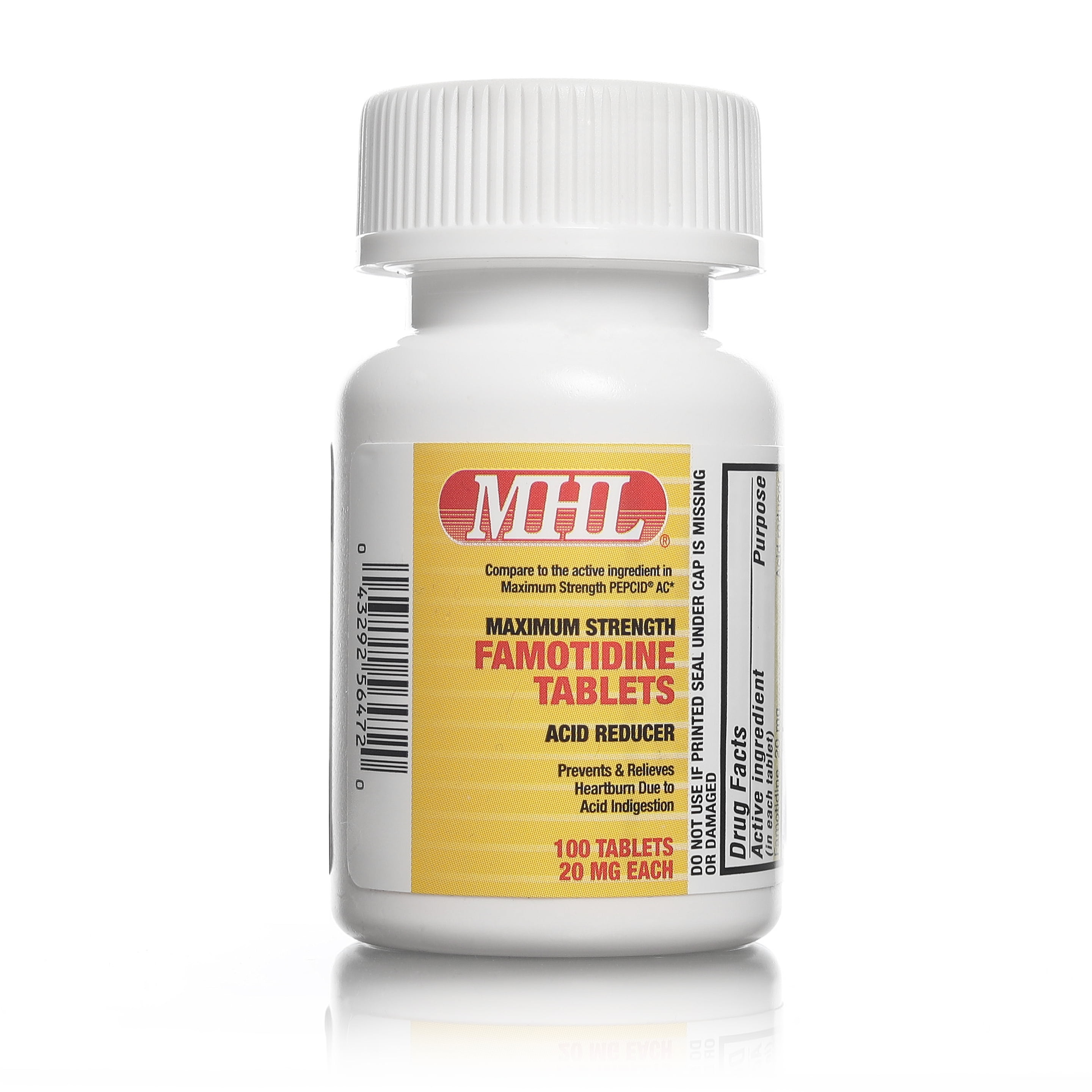 Famotidine 20 mg | 100 Count Tablets | Acid Reducer