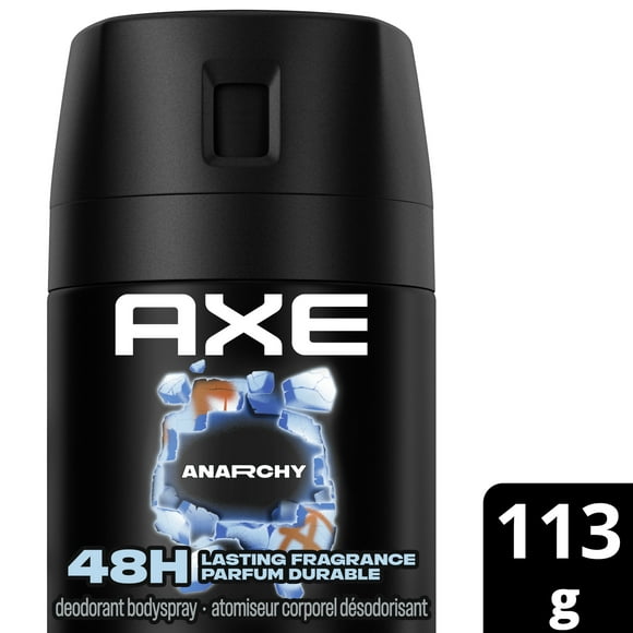 AXE Anarchy Deodorant Body Spray for 48-Hour odour protection, Pomegranate & Sandalwood, Aluminum-free Deodorant, 113g, 113 g Deodorant Body Spray