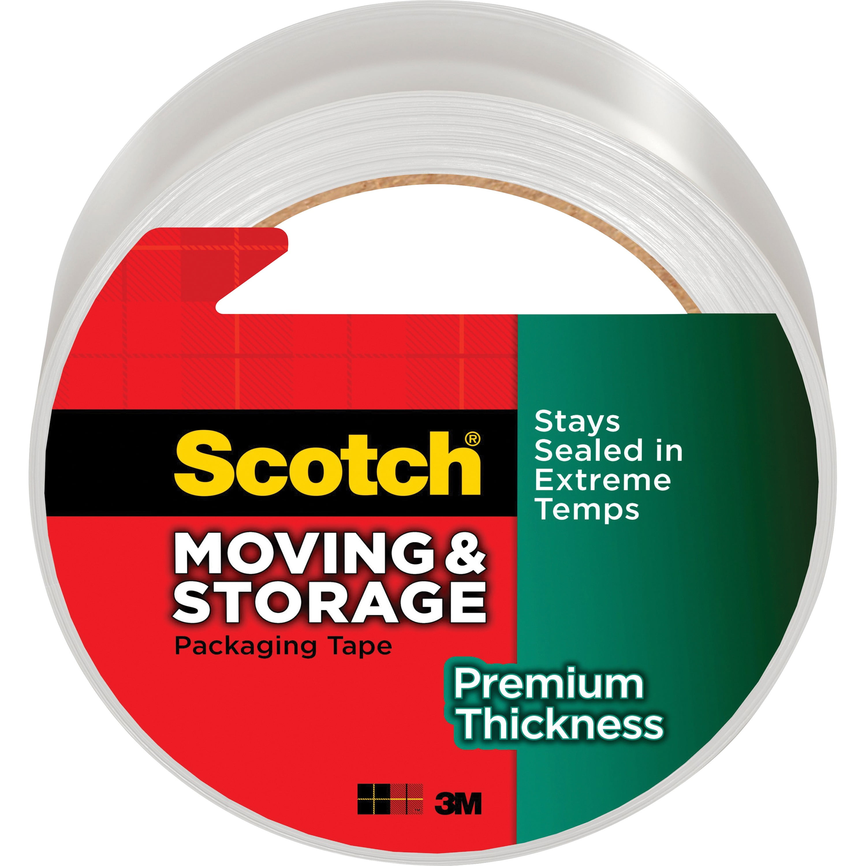 Scotch, MMM363154, Premium Thickness Moving/Storage Packaging Tape, 1 / Roll, Clear Walmart