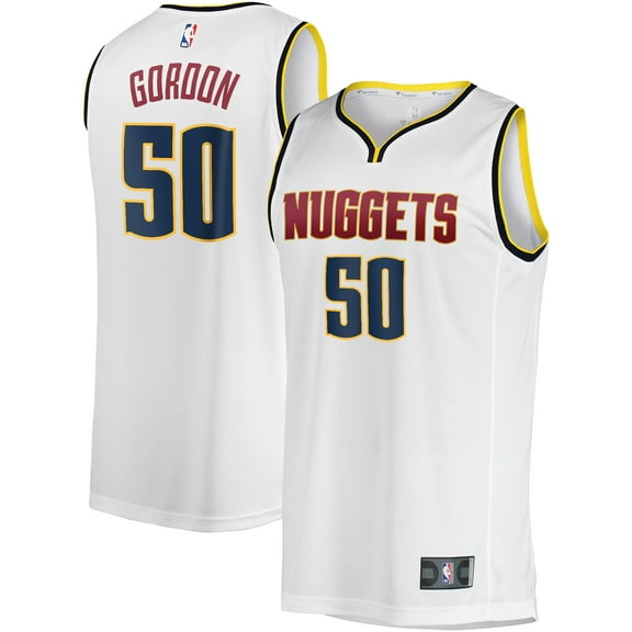 Men's Fanatics Aaron Gordon White Denver Nuggets Fast Break Player Jersey - Association Edition
