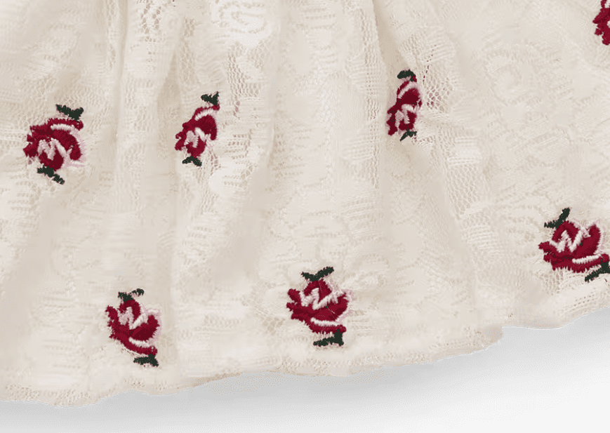 American Girl X Janie and Jack Holiday Rose Skirt for 18 inch Dolls
