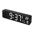 Hatch Alarm Clock Large Led Digital Wall Clock Temperature Date Day Display Usb Remote Control