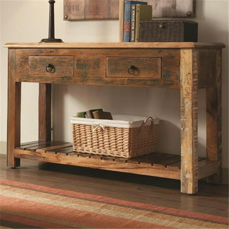 Coaster Company 950364 Accent Cabinets Rustic Console Table With