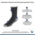 thumbnail image 4 of CTM  Sherpa Lined Cabin Socks by Wootie (1 Pair) (Men), 4 of 4
