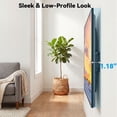 thumbnail image 3 of MountFTV Fixed Low Profile TV Mount for 26-60 inch TVs,up to 115 lbs,Ultra Slim TV Wall Mount Bracket,Max 400 x 400mm, Fit 8",12",16" Wood Stud, 3 of 7