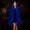 Blue Capes & Cloaks, variant on UTSJKR Women Long Hooded Velvet Cape, Big Bow‑Knot with Ruffled Hem, Full Length Cloak Robe for Halloween, Carnival and Fairytale Cosplay Black L