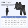 thumbnail image 4 of Fotbe Black And White Dotted Pijama de Hombre con Estampado de Manga Larga, Conjunto de 2 Piezas, Ropa de Dormir Suave y Cómoda con Bolsillos-Small, 4 of 7