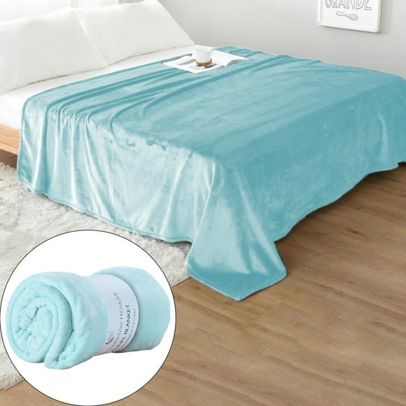 Cooling Blanket Thickened Coral Pure Color Blanket Flannel Leisure Blanket Machine Washable 28x39IN Bed Cooling System Comfortable Blankets Soft And Fluffy for Home Office Travel Car